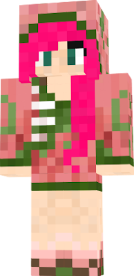 A pink-haired zombie pigman girl :3