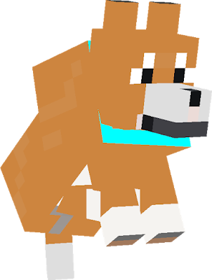 a new look for a minecraft dog