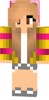 LandoArtist's skin unfinished, will have pink hair, yellow eyes, and orange pants and shoes