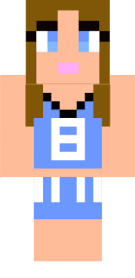 a blue cheerleader XD
