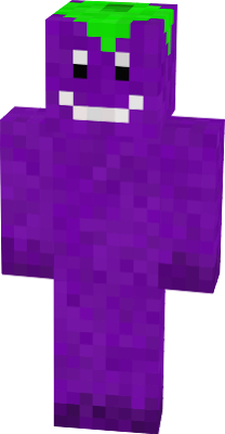 An Aubergine as a Minecraft-skin