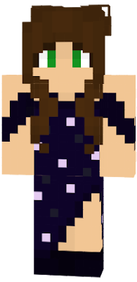 my character with a fancy starry purple gown for bootwt prom/other fancy events