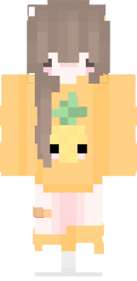 Cute chibi girl yellow pineapple skin for you :)