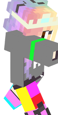 Unirainbow is very smart, she also has rainbow power. She oftens fight with zombies, endermen, skeletons...