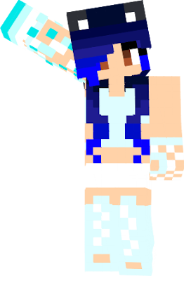 MY NEW BLUE HAIR VERSION!!!!! HOPE YOU LIKE IT!!!!! =^0w0^=