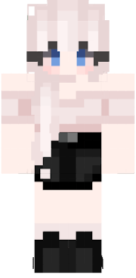 black and pink skirt girl blond hair