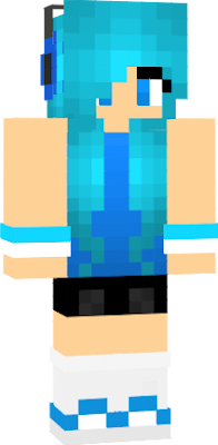 I added a tanks top, blue sneakers, socks, wrist bands changed the head phone. -SaffhireFox btw the hair and shorts for this mc sjin are not mine
