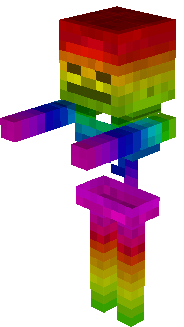 Custom Rainbow/Disco Skeleton Skin