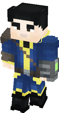 the vault opened, instead of a devasted world, the wanderer saw the minecraft world, now he's determinated to explore it