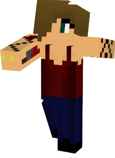 My skin, added the bloody knife tattoo on inner arm. Tattoos are, a rose on arm front, tribal tattoo on the side, wings on the back and a knife on the inner arm.