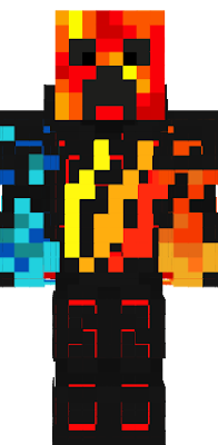 The same tbnrfrags with HD fire and ice (also known as minecraft dovahkiin) with a lighter texture to the ice from the last one.