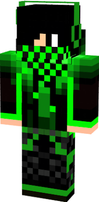 Just a cool green shirted teen on minecraft.