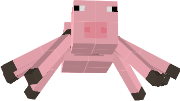 Spider pig, Spider pig, Does whatever a spider pig does, can he swing, from a web? No he can't, He's a pig, Look out, Here comes a spider pig.