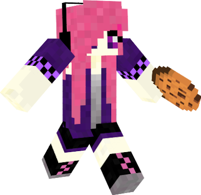 this girl has a two colour theme pink and purple if u like vote up and thanx
