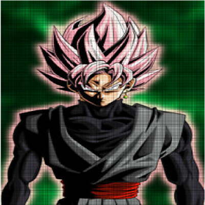 This is a paint of a Fan of Goku Black