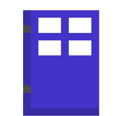 BLUE DOOR.