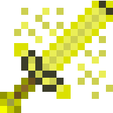 Although one of the worst sword in minecraft, this weapon has a trick up its sleeve. the gold from minecraft is more majestic then the real world's gold, because so, it is made so majestic that mobs bow down to the holder. with all the gold, this weapon becomes immensely shiny, it is also so majestic that when crafted right, some gold will fly off the sides surrounding it wit hshiny glory, awarding the holder with more power than before.