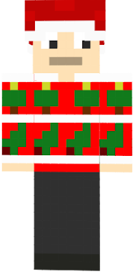 This is the second official design for the youtuber Moz Boz's Christmas skin. He will aplly this kin around Christams time.