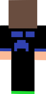 He is a dark blue i custumized him to be cool and he is awesome