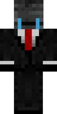 Wither Skeleton in a suit crying
