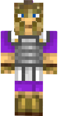 purple version of the greek hoplite with an edited iron chestplate