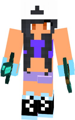 All I actually did was get the skin, add a hat, change the style of her clothes a bit, and change the colors. hehe
