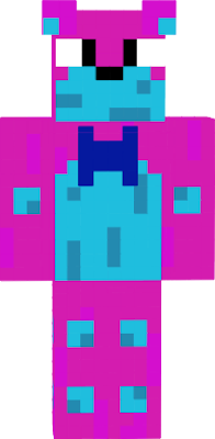 A magic purple-and-blue animatronic bear (inspired by Five Nights At Freddy's)
