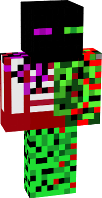 he is a zombie creeper skeletion enderman and human combined.