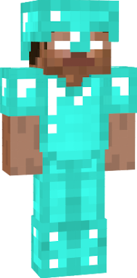 Herobrine with diamond armour Minecraft Skin