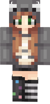 CrystalBrownies minecraft anime cat skin!