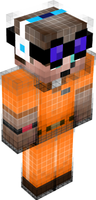 This is Endrboii wearing a Inmate Uniform because he ended up in jail for making this Minecraft skin. (he's actually not in jail it's just an uniform he made lol)