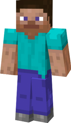 This is the alternate Texture Updated Steve, this version is the shaved Steve. Steve is the classic iconic Minecraft character who has been mining since 2009, and at night you don't wanna mine because of Zombies. Zombies are green Steves basically, and with a Texture Update comes Texture Updated Zombies! However, Steve did not get an updated texture. :( So, I began recoloring the Zombie texture and now I present, Texture Updated Steve!