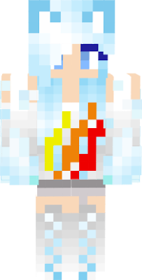 She is wearing fire merch, and this is my winter skin.