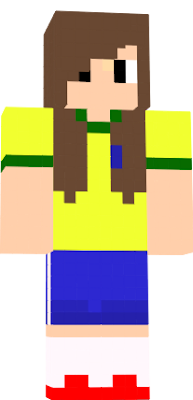 A 1ª Jogadora de Futebol do Minecraft ! Camisa 10 ! Está meio feia mas tudo bem né ? Obg