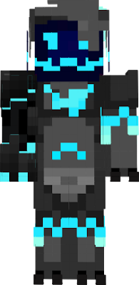 Check out the original! https://minecraft.novaskin.me/skin/6381543149/Black-and-Blue-Protogen Added a robotic arm and chest armor with neck floof.