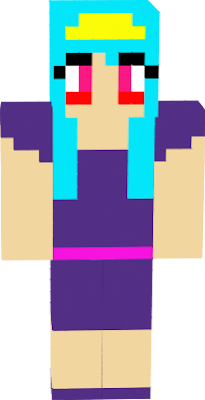 wears a purple dress with a magenta belt, she has magenta eyes and long light blue hair. she is a princess and she loves to sing, dance and listen to music. She is very kind and gentle, she has a sweet voice and is an amazing singer.she has a great sense of humour and is very shy when meeting new people, she also has a crush on Bonnie Bunny from FNAF 1.