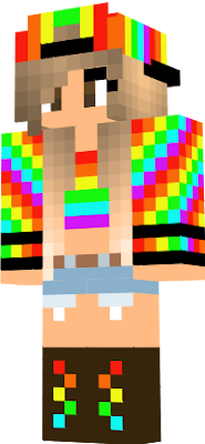 if you love rainbows this is the skin for you. this is more of a spring look to make other people look. so youll be the star of the show