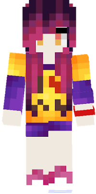A female version of sora from no game no life. This is originally from http://www.planetminecraft.com/skin/no-game-no-life-sora-genderbend/ I just wanted to make it look more appealing, so I didn't do much. Give credit to this guy that did it.