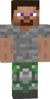 Cobblestone steve from the trailer of minecraft!