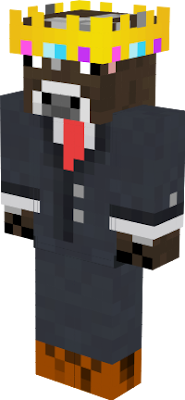 Jeppe ko skin med crown som hat og suit som well overlay ting