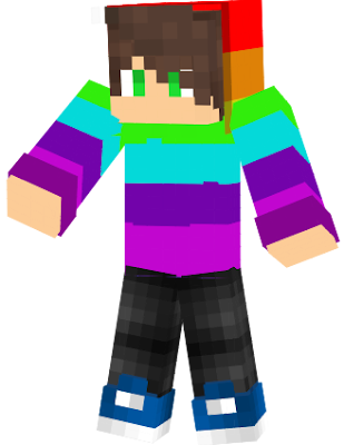in my roleplay series i had the water power, but when i was fighting james who had the reverse power my energy evolved i got the rainbow power and i got a rainbow skin