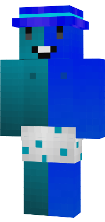 geleia ciano e azul Minecraft Skin