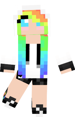 rainbow panda girl