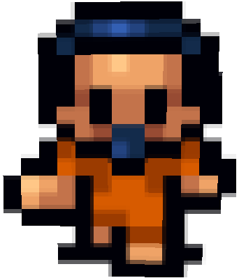 This is BillyGoat Prisoner skin from The Escapists