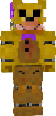 Fredbear after the Bite of '83, With the blood dry.