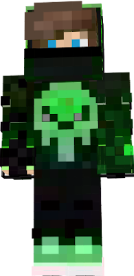 Its a guy that has green outfit with a skull on it