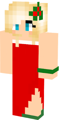 Raina is decked out in traditional Christmas colors to celebrate the holiday season! She sports a beautiful red dress and green heels, blush on her cheeks, and a sprig of holly in her styled hair. She is ready to take on the Holiday Dance!