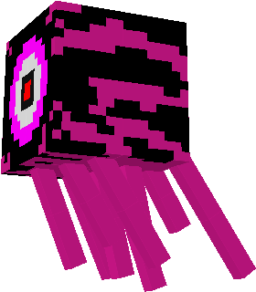 Ghasts where killed off and replaced with these monsters, the ender watchers. They'll shoot fire and explosions at you. You'll die.