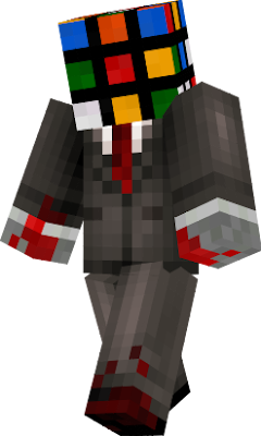  awesome gentle murderer with Rubik`s Cube head made by Opti29.
