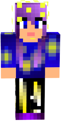 a minecraft skin for a star person or princess wear it!